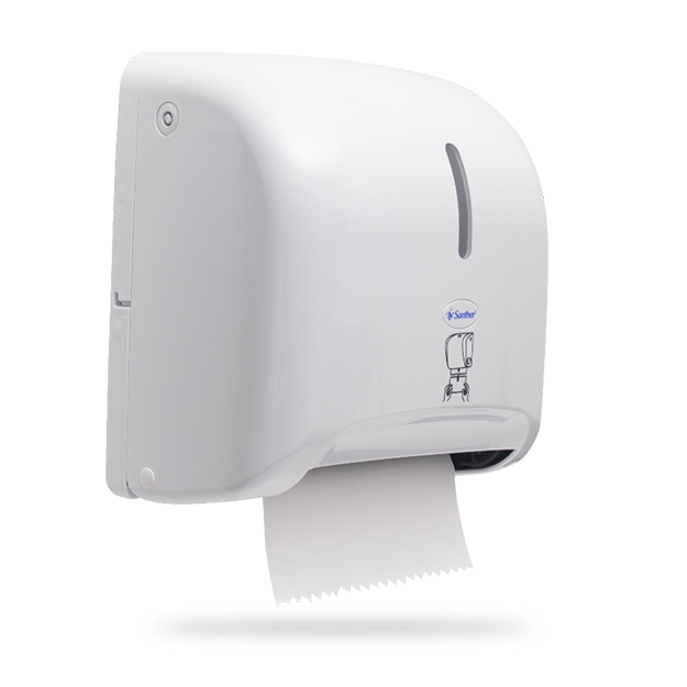 Dispenser Titanium Auto-Corte para Toalha Bobina - Santher