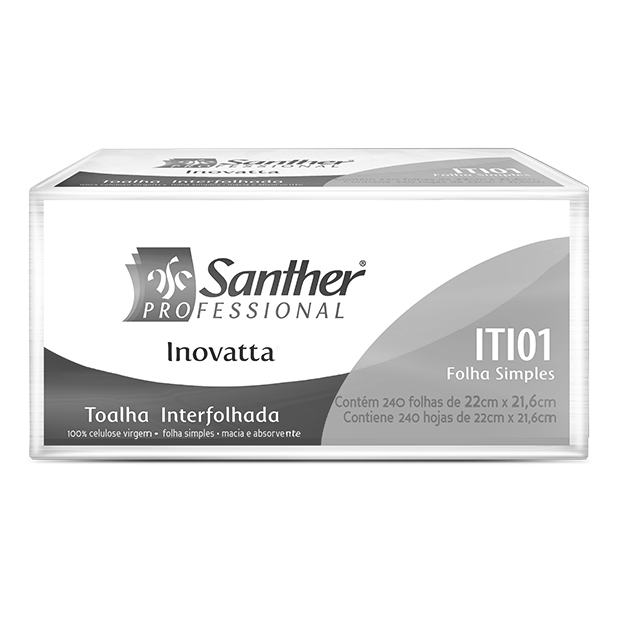 Toalha Interfolhada Inovatta Folha Simples - Santher