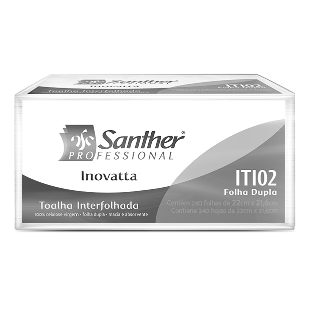 Toalha Interfolhada Inovatta Folha Dupla - Santher