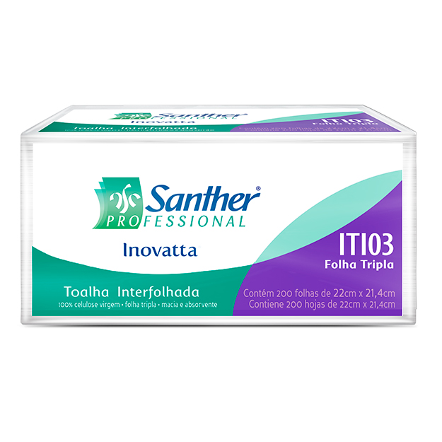 Toalha Interfolhada Inovatta Folha Tripla - Santher